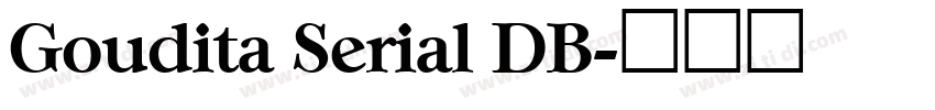 Goudita Serial DB字体转换